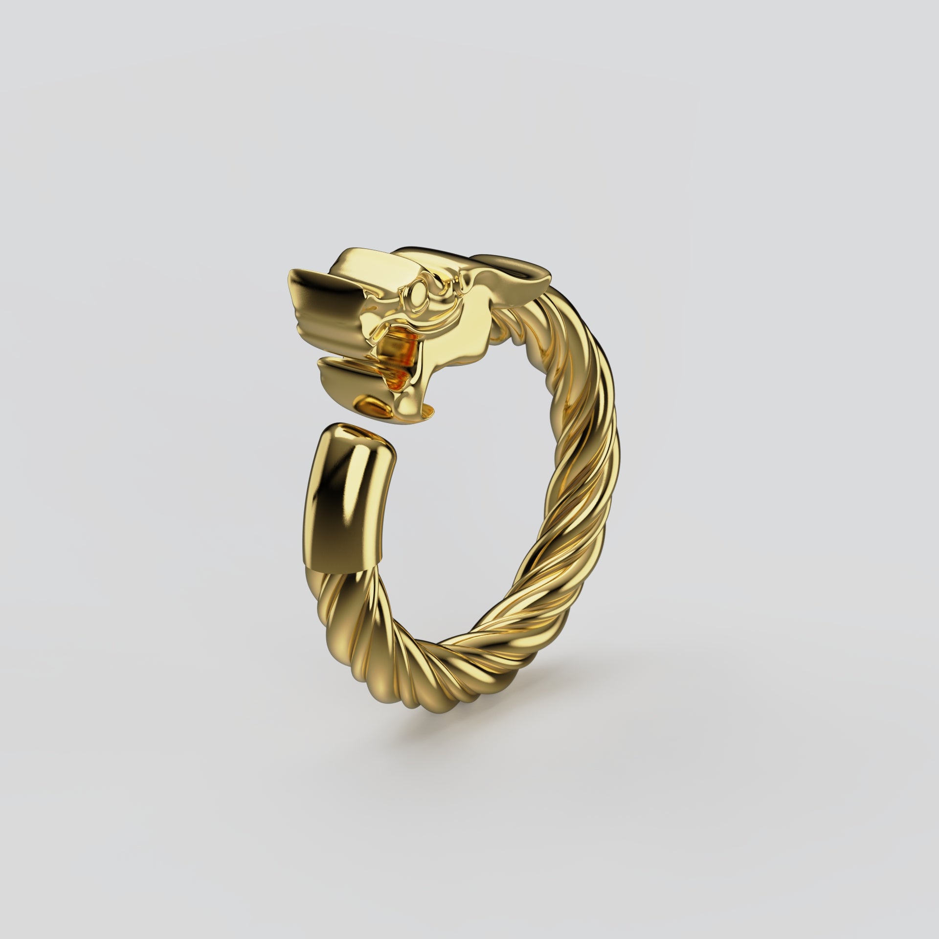 Sculpted Dragon ring One Motif